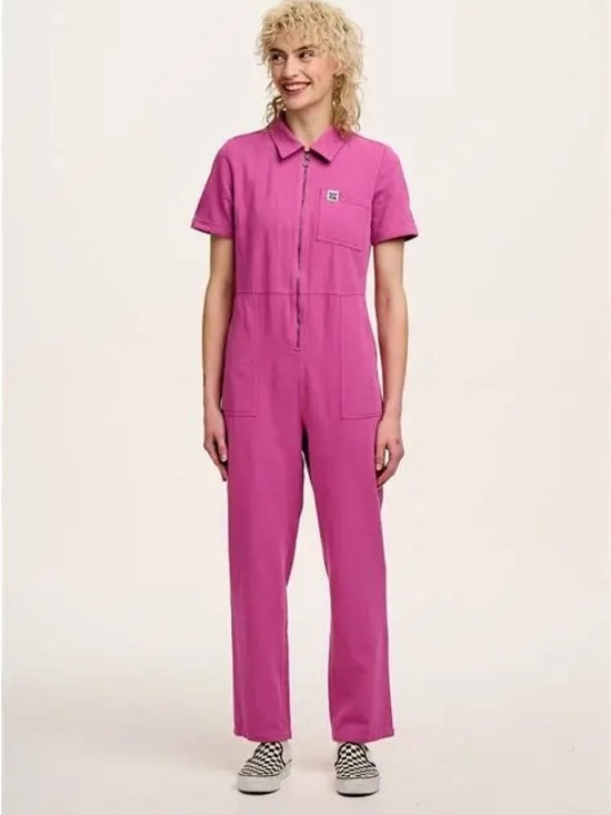 Lucy & Yak Pants - NWT Lucy & Yak Pink Short-Sleeve Jumpsuit UK18/US14